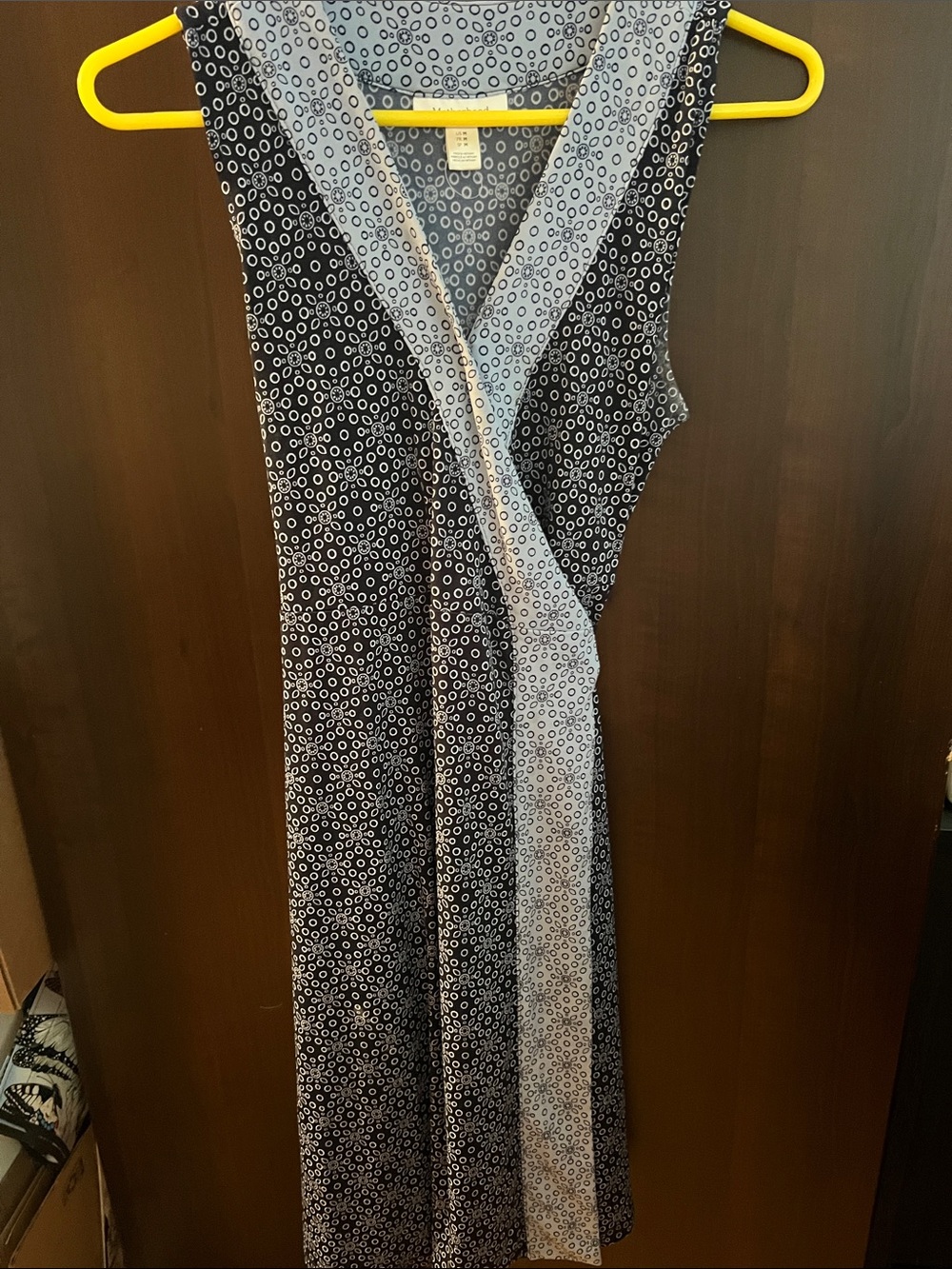 Motherhood Maternity Navy wrap sleeveless dress size M